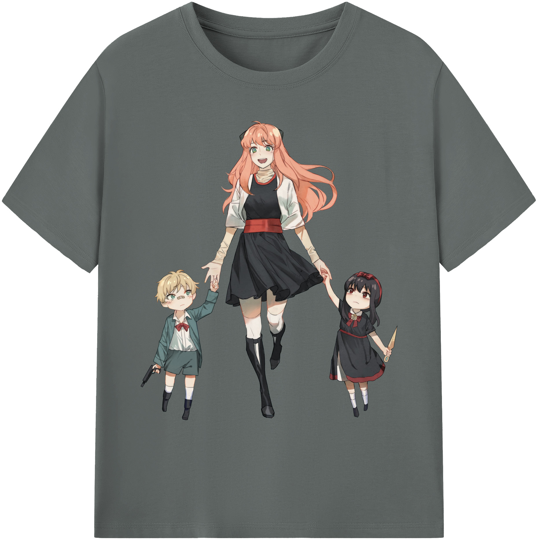 （画像用） SPY×FAMILY间谍家家酒 綿100％ メンズ半袖Tシャツ｜肌触りやわらか＆通気性